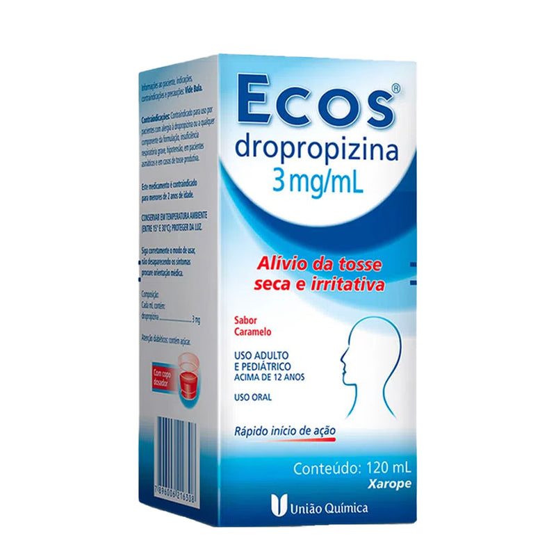 Xarope Ecos Sabor Caramelo Com 120 ML União Química