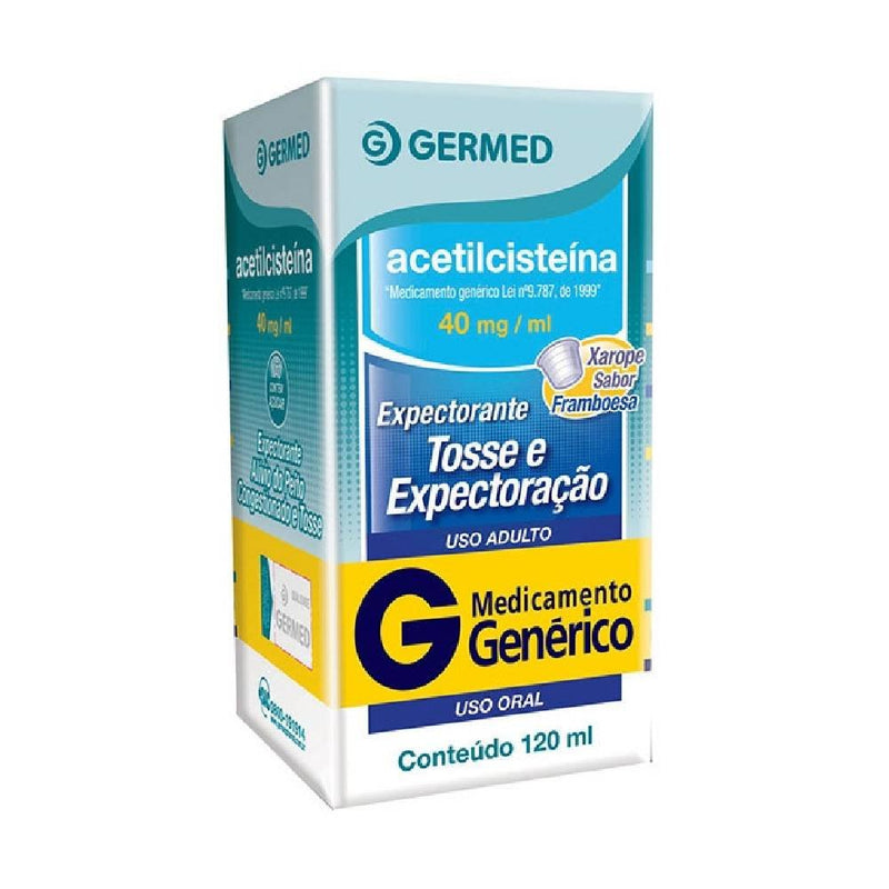 Acetilcisteina Xarope Adulto 40mg/ml120ml Germed Genérico