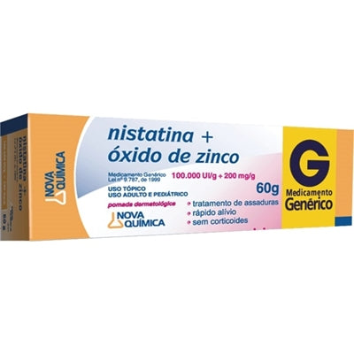 Nistatina + Oxido Zinco Genérico Pomada 60g
