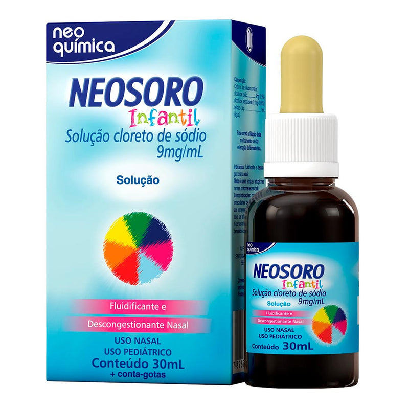 Neosoro Infantil Solução Nasal Neo Química 30ml
