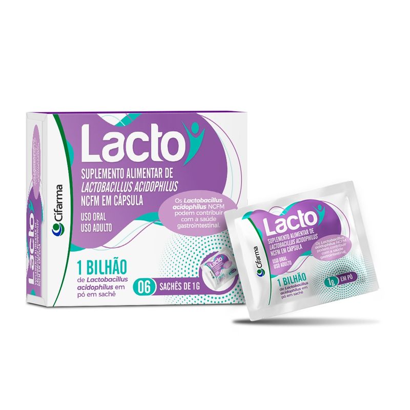 Lacto 1g com 6 Sachês - 6 Sachês