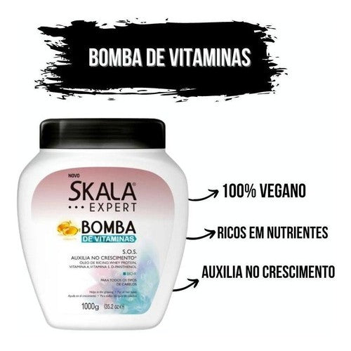 Creme Condicionador Skala Expert Bomba de Vitaminas 1 Kg.