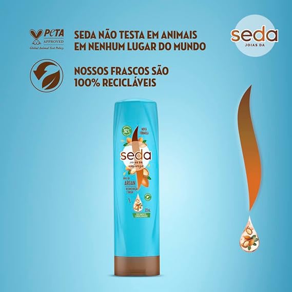 Condicionador Seda Bomba De Argan 325ml