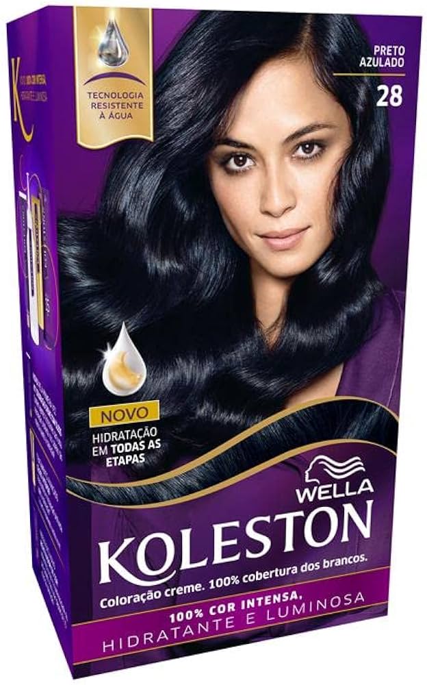 Tintura Koleston 28 Preto Azulado
