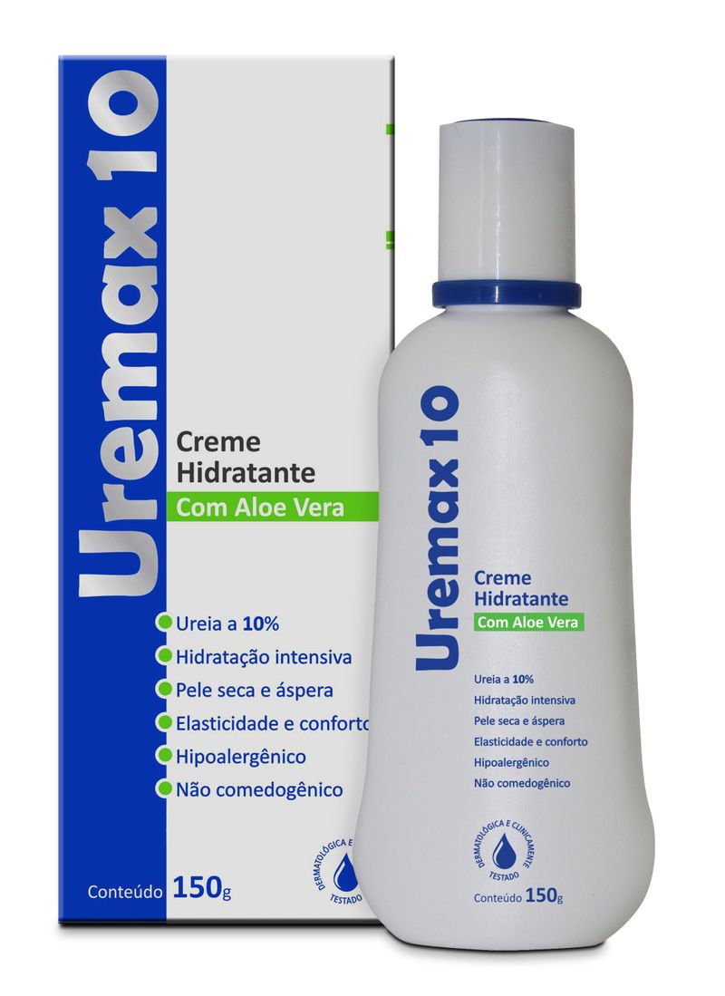 Uremax10 Creme Hidratante Com Aloe Vera 150g