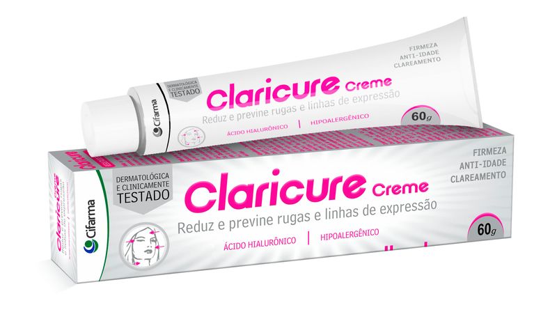 Claricure Creme Reduz E Previne Rugas E Linhas De Expressão 60g