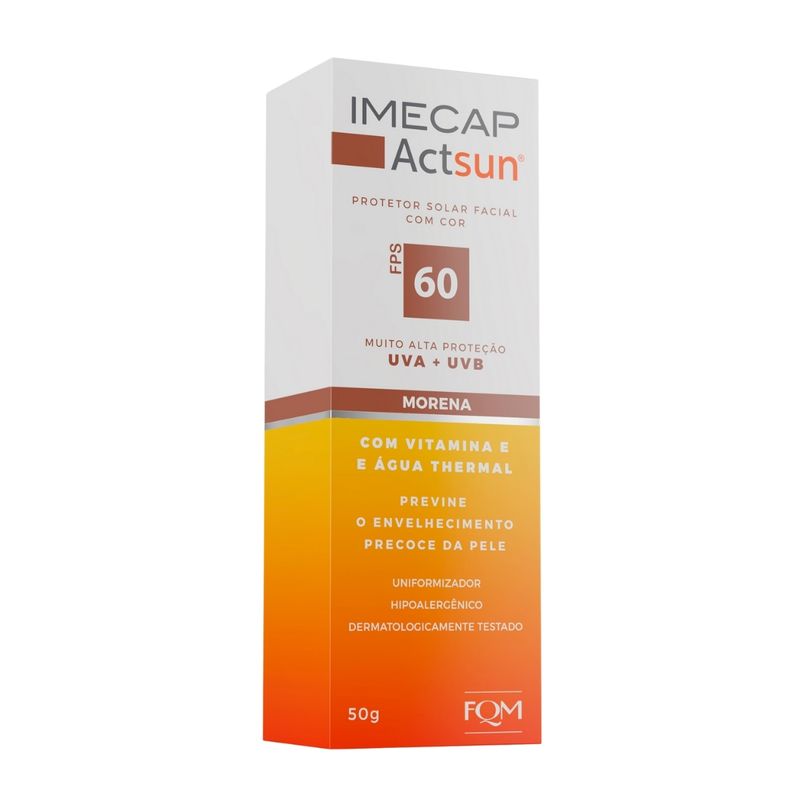 Protetor Solar Imecap Actsun Cor Morena Fps60 50g