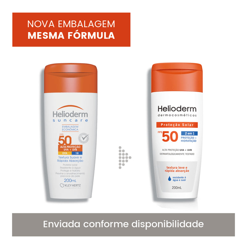 Protetor Solar Helioderm Suncare Fps50 200ml