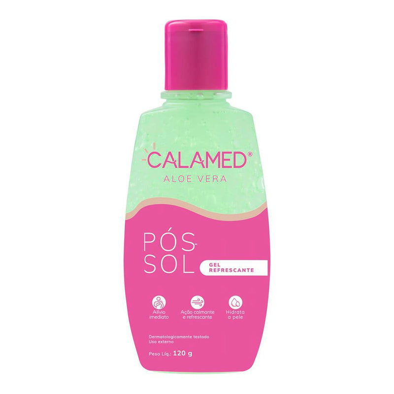 PÓS-SOL CALAMED ALOE VERA GEL REFRESCANTE COM 120G