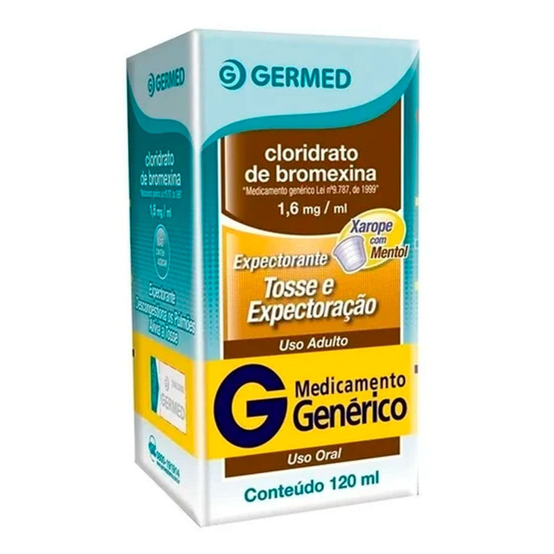 Cloridrato De Bromexina Adulto 8mg/5mL Genérico Germed 120ml