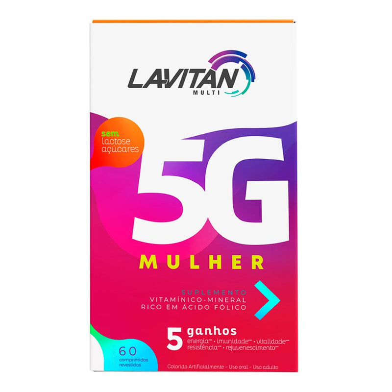 Multivitamínico Lavitan 5G Mulher 60 Comprimidos