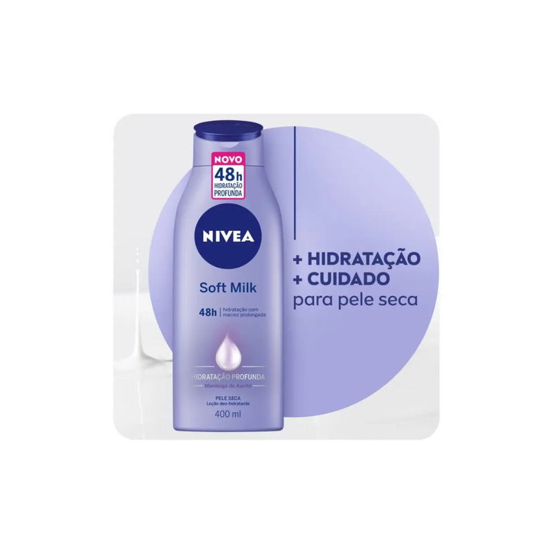 NIVEA LOÇÃO HIDRATANTE SOFT MILK 400ML