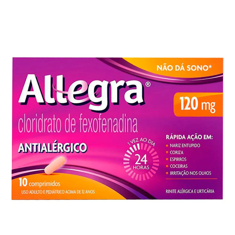 Antialérgico Allegra 120mg 20 comprimidos