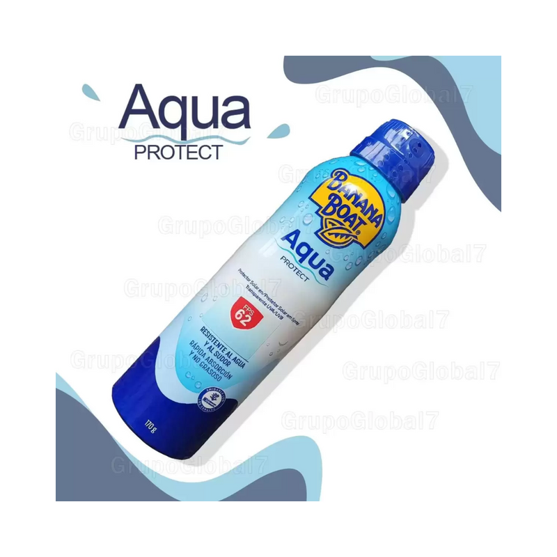 PROTETOR SOLAR AQUA FPS 62 170 G - BANANA BOAT (AEROSOL)