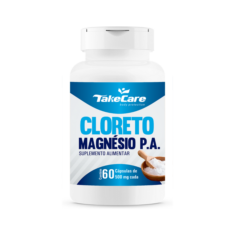 Cloreto de Magnésio P.A - 60 Cápsulas - 500 mg