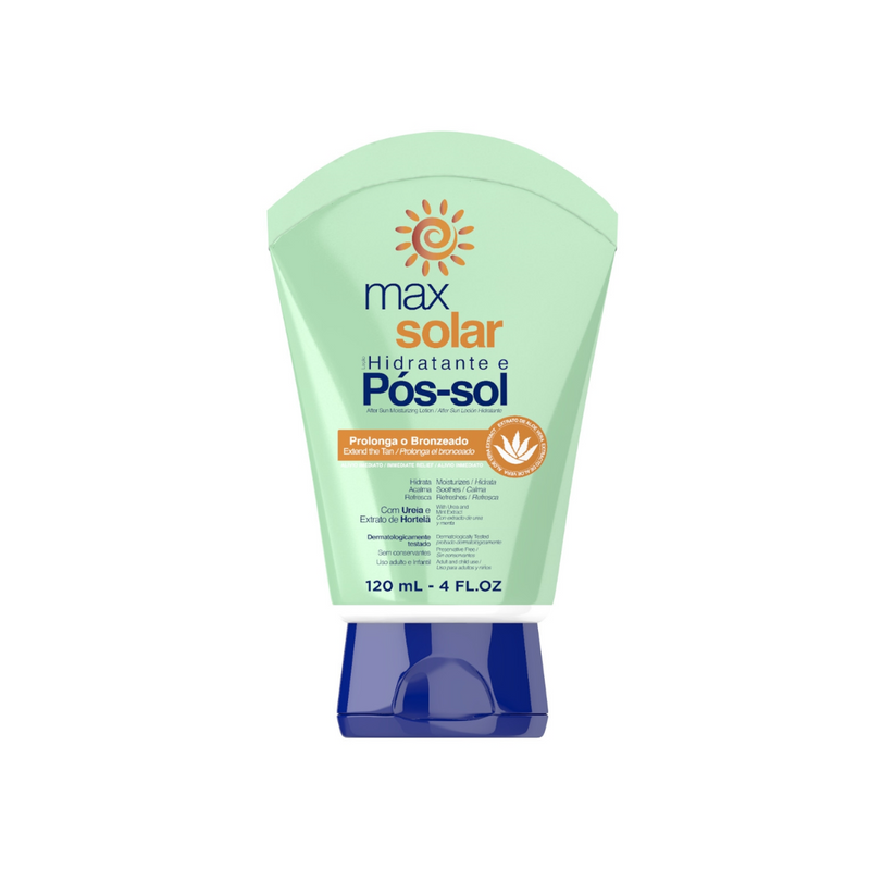 MAX SOLAR LOÇÃO HIDRATANTE E PÓS-SOL - 120 mL