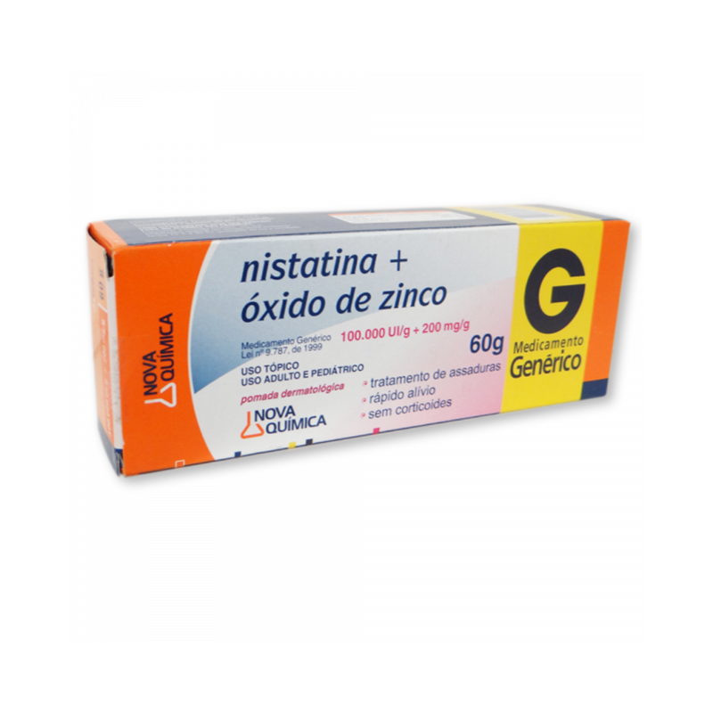 Nistatina + Oxido Zinco Genérico Pomada 60g