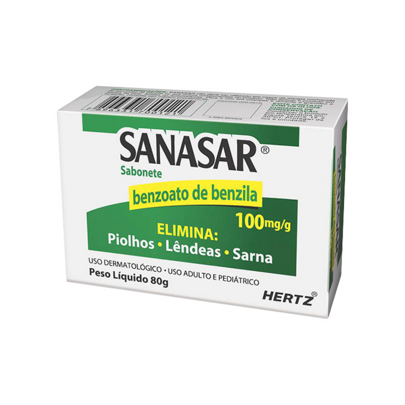 Sabonete em barra sanasar 100mg/ml 80g
