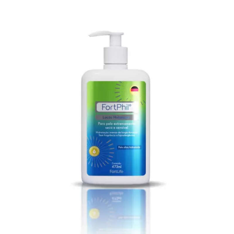 Loção hidrantante corpo e rosto 473ml fortphil - FortLife