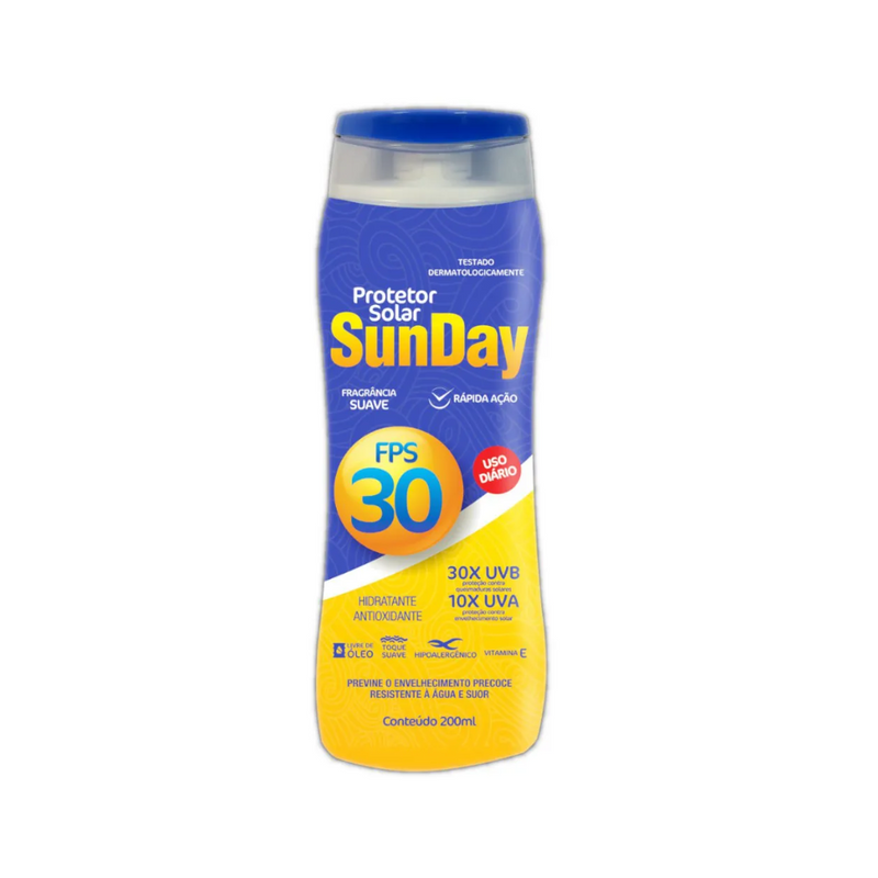PROTETOR SOLAR FPS 30 SUNDAY 200ML