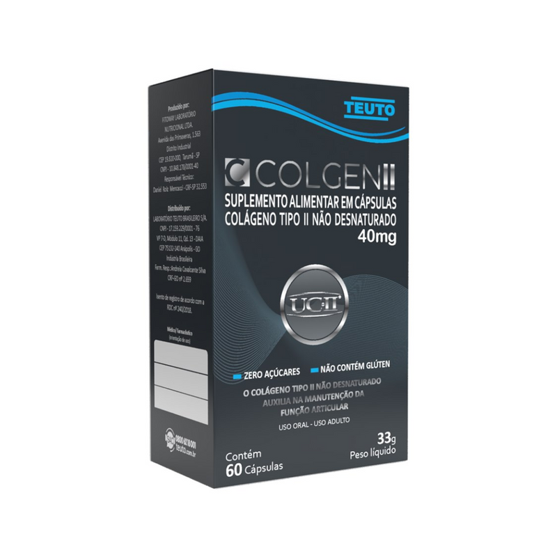 COLÁGENO TIPO II - COLGEN II 40MG 60 CÁPSULAS