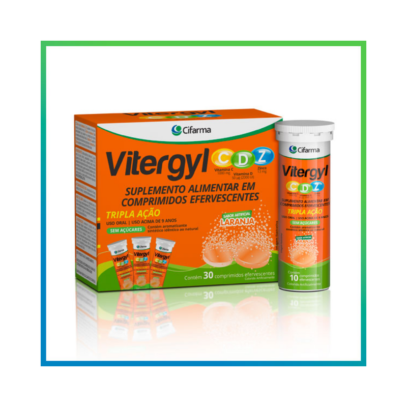 Vitergyl CDZ 30 comprimidos efervescentes