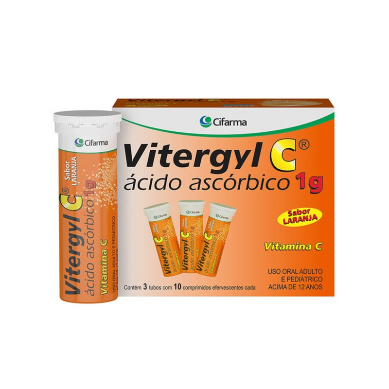 Vitergyl C 1g 30 Comprimidos Efervescentes