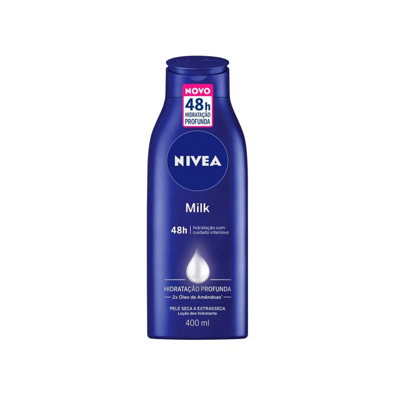 Loção Deo-Hidratante Corporal Nivea Milk Hidratação Profunda 400ml