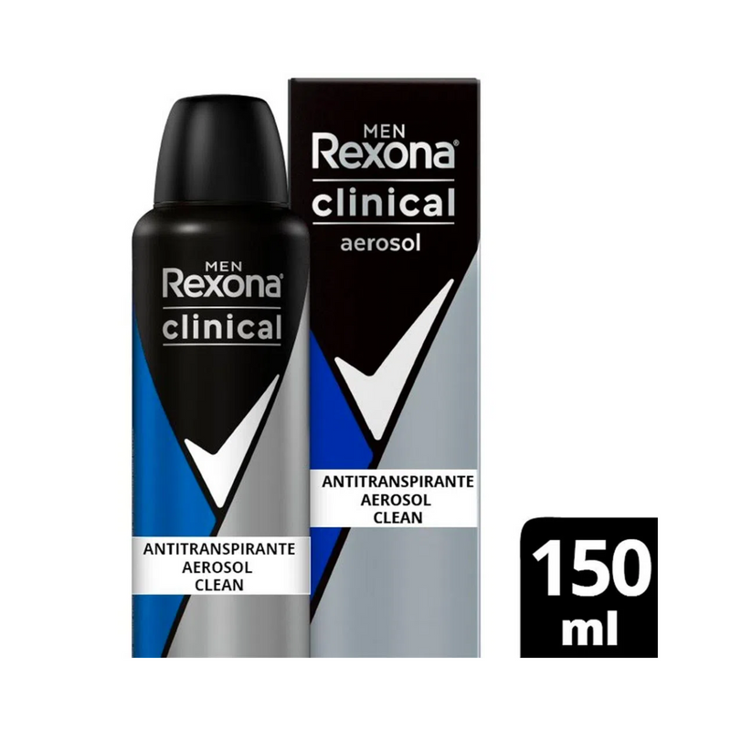 Desodorante Antitranspirante Rexona Men Clinical Aerosol 150ml