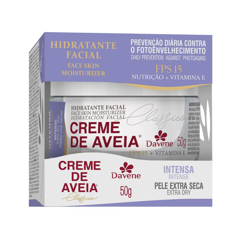Hidratante Facial Creme de Aveia Intensa 50g - Davene