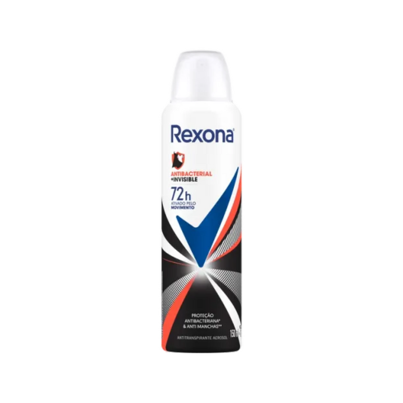 Antitranspirante Rexona Feminino Aerosol Antibacterial Invisible 150ml