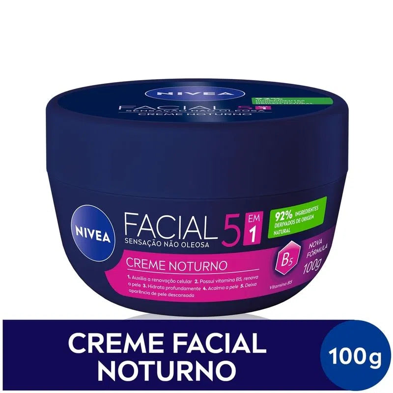 Creme Facial Anti-Idade Nivea Noturno 100g