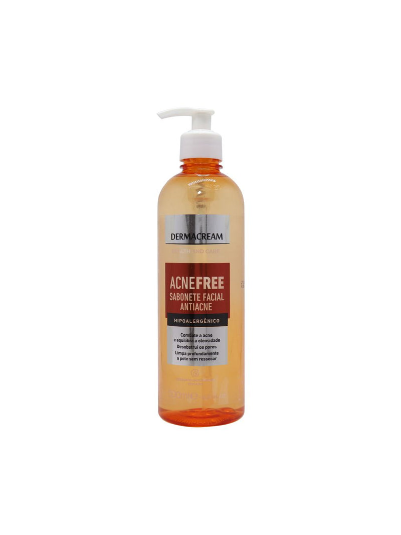 Sabonete Facial Dermacream Acnefree de 500ml