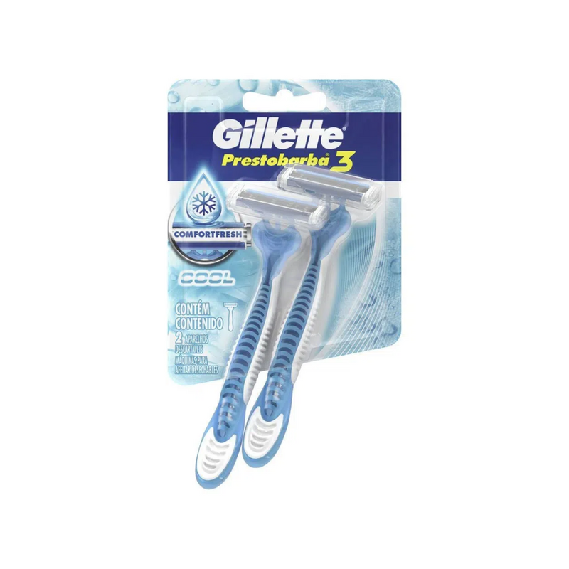 Aparelho De Barbear Gillette Prestobarba 3 Cool 2 Unidades