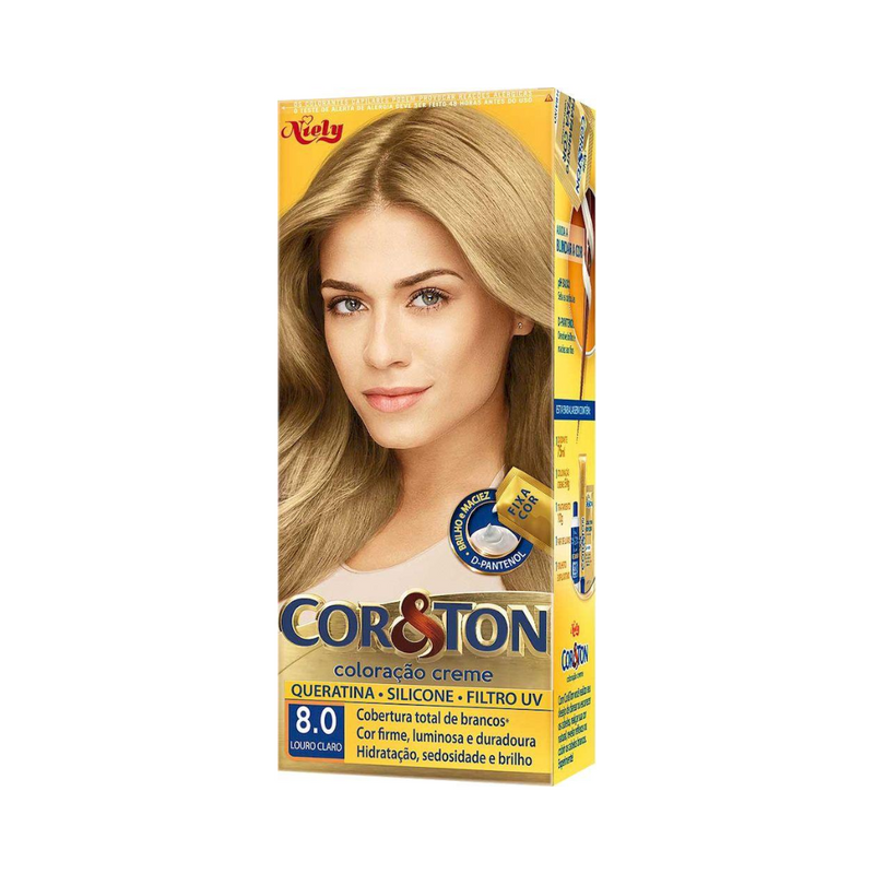 Tintura Cor&Ton Niely 8.0 Louro Claro
