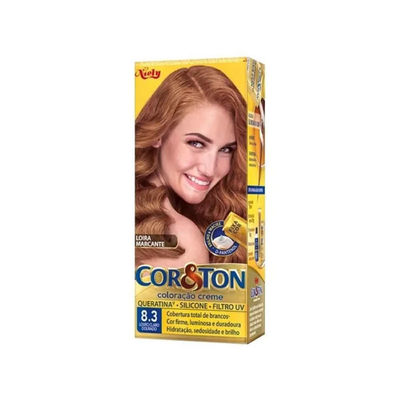 Tintura Cor&Ton Niely 8.3 Louro Dourado