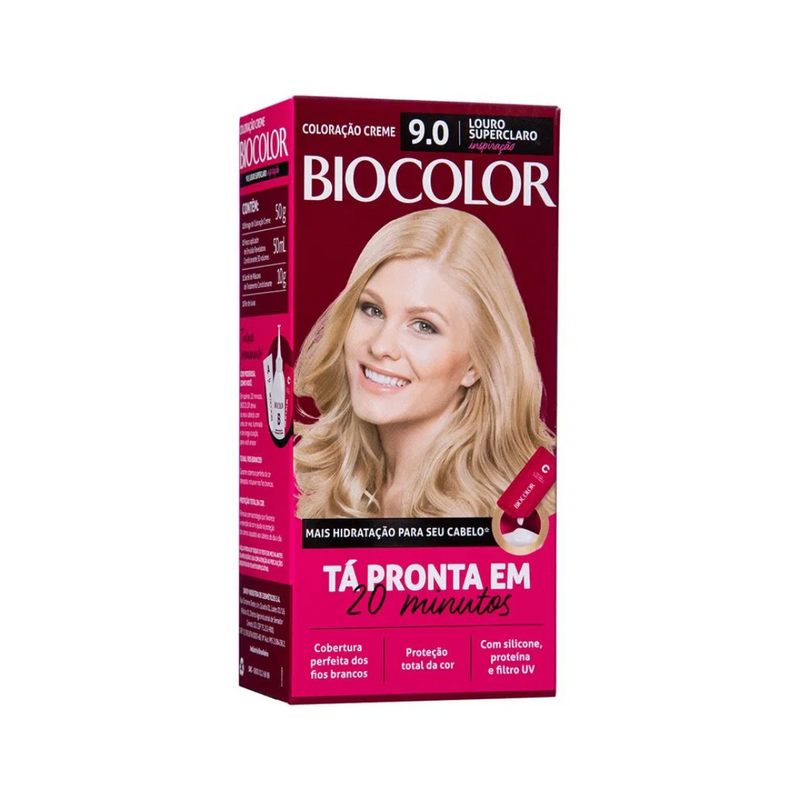 Tintura Creme Biocolor Louro Super Claro 9.0