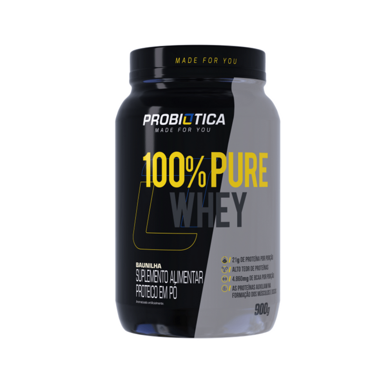 100% Pure Whey 900g - ProbióticaBaunilha
