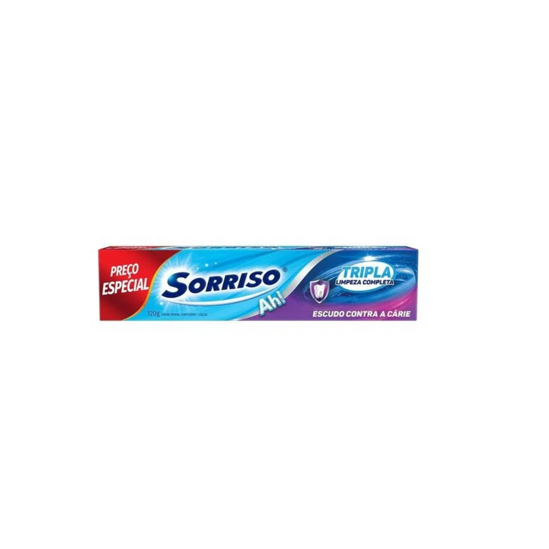 Creme Dental Sorriso Tripla Limpeza Completa 120G