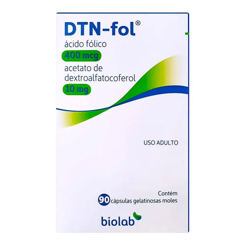 DTN-FOL 400mcg/10mg Biolab Sanus 90 Cápsulas