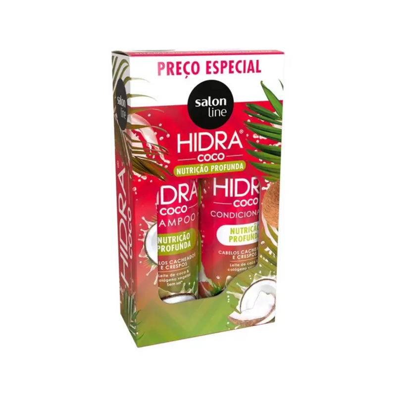 Salon Line Kit Hidra Coco Nutrição Profunda Shampoo + Condicionador 300ml
