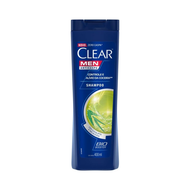 Shampoo Clear Anti Caspa Men 400ml Controle de Coceira