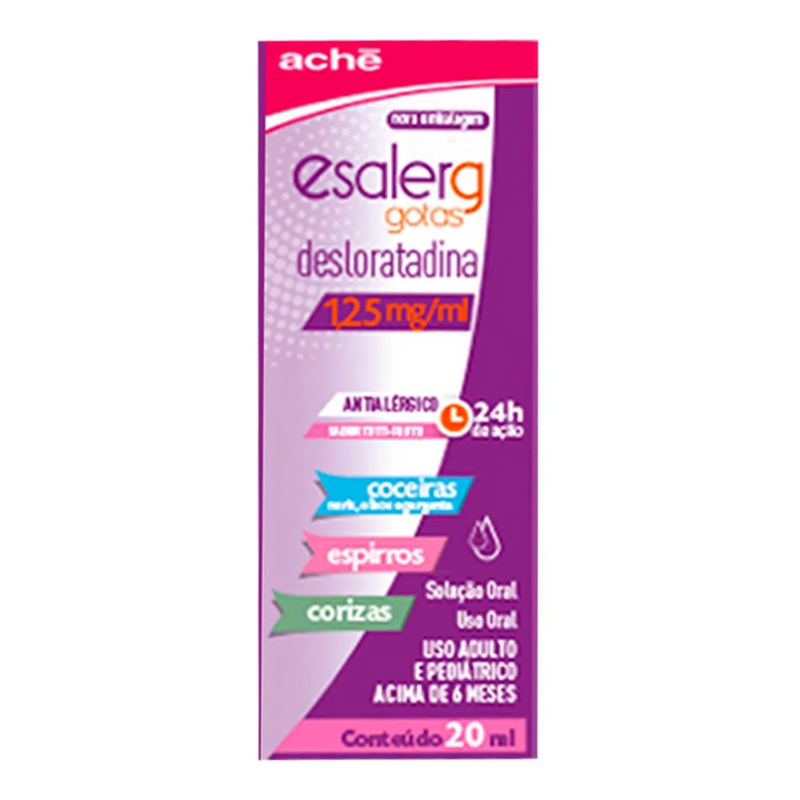 Esalerg 1,25mg/ml Aché Gotas 20ml