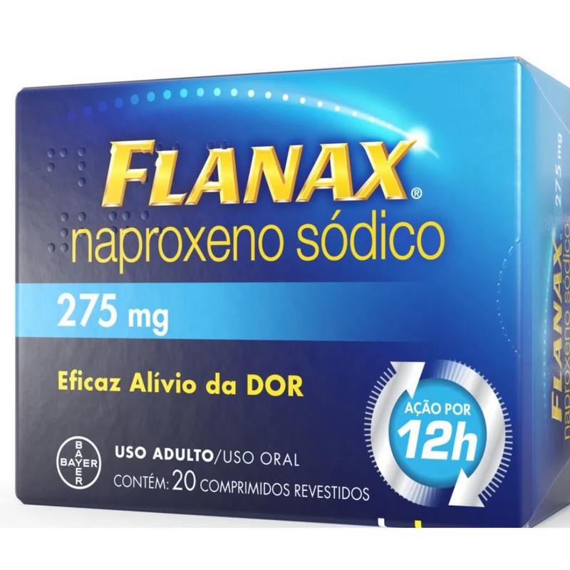 Analgésico Flanax 275mg Bayer 20 Comprimidos