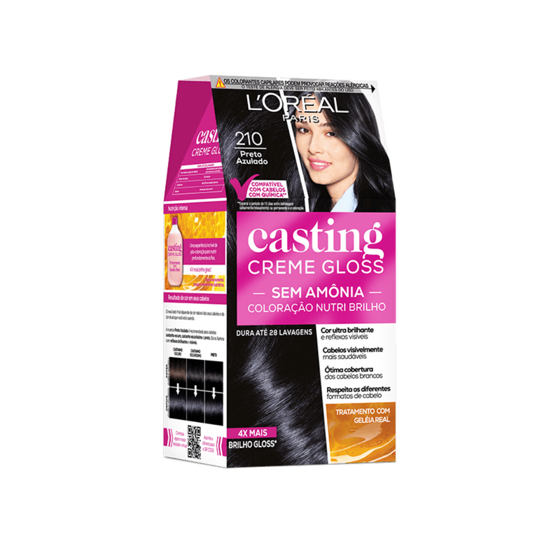 Casting Creme Gloss 210 Preto Azulado