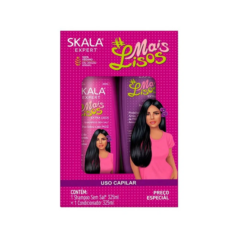 Kit Shampoo + Condicionador Skala Mais Lisos 325ml