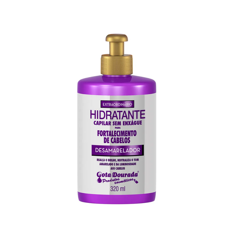 Creme Capilar Gota Dourada Desamarelador Sem Enxaguante 320ml