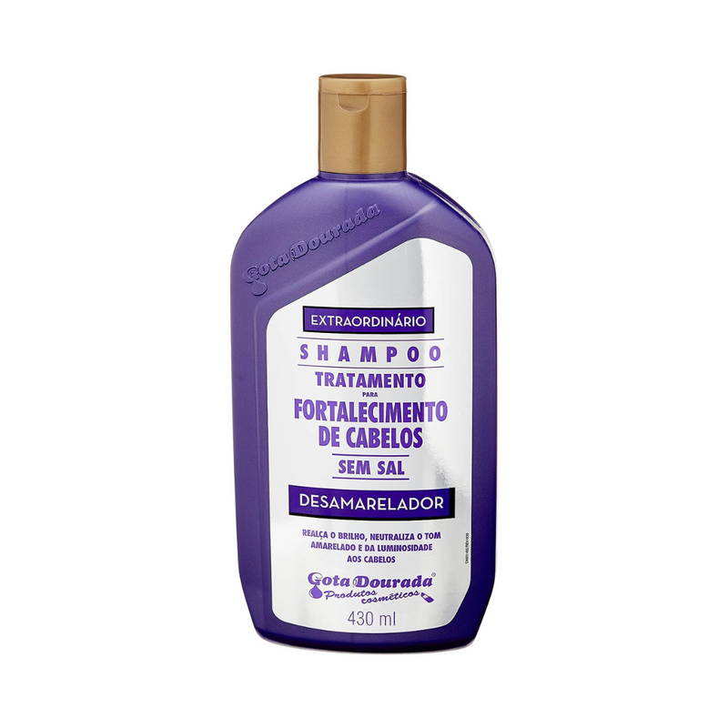 Shampoo Gota Dourada Fort Desamarelador 430Ml