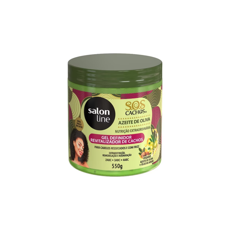 Gel Definidor SOS Cachos Azeite de Oliva Salon Line 550g