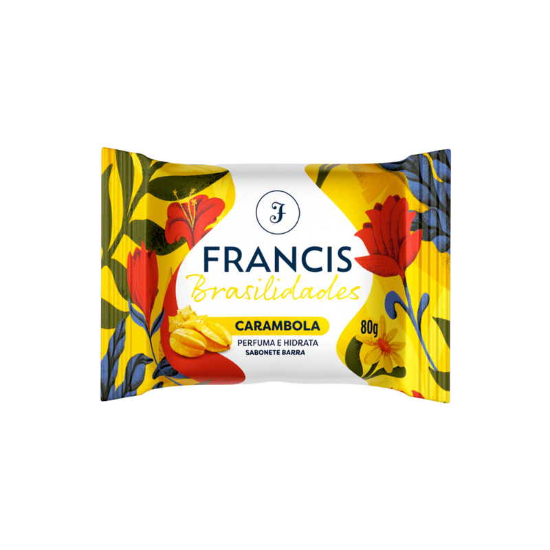Sabonete em barra Francis Brasilidades Carambola 80g